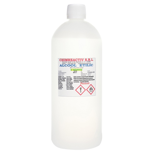Alcool Etilic - 96 % PA - 1 litru