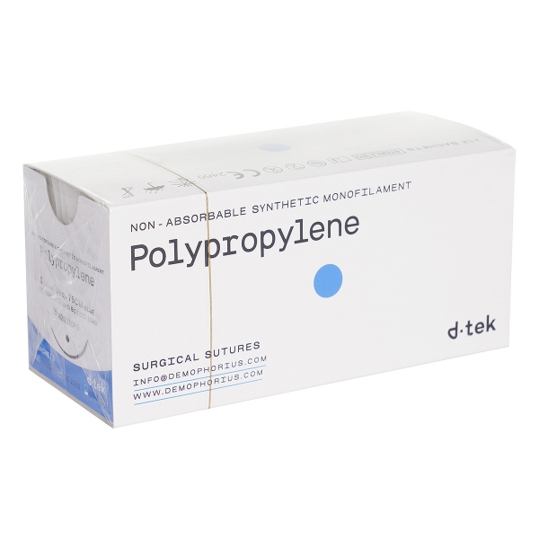 Fir sutura D-tek, Polipropilena cu ac - 12 buc 2