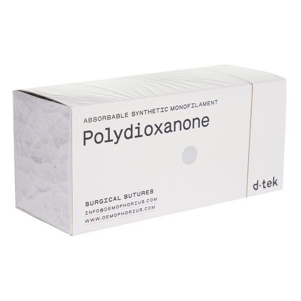 Fir sutura D-tek, Polydioxanona cu ac - 12 buc 2
