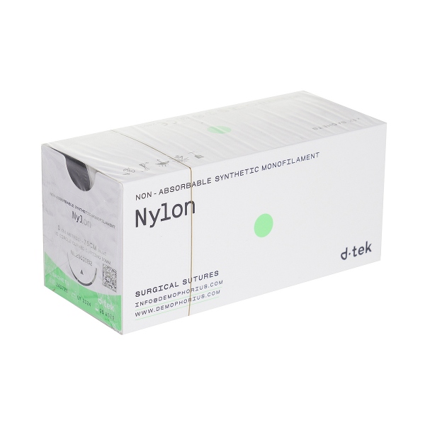 Fir sutura D-tek, Nylon cu ac - 12 buc