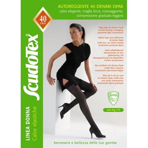 Ciorapi Compresivi pana la Coapsa - 40 DEN - Scudotex 463