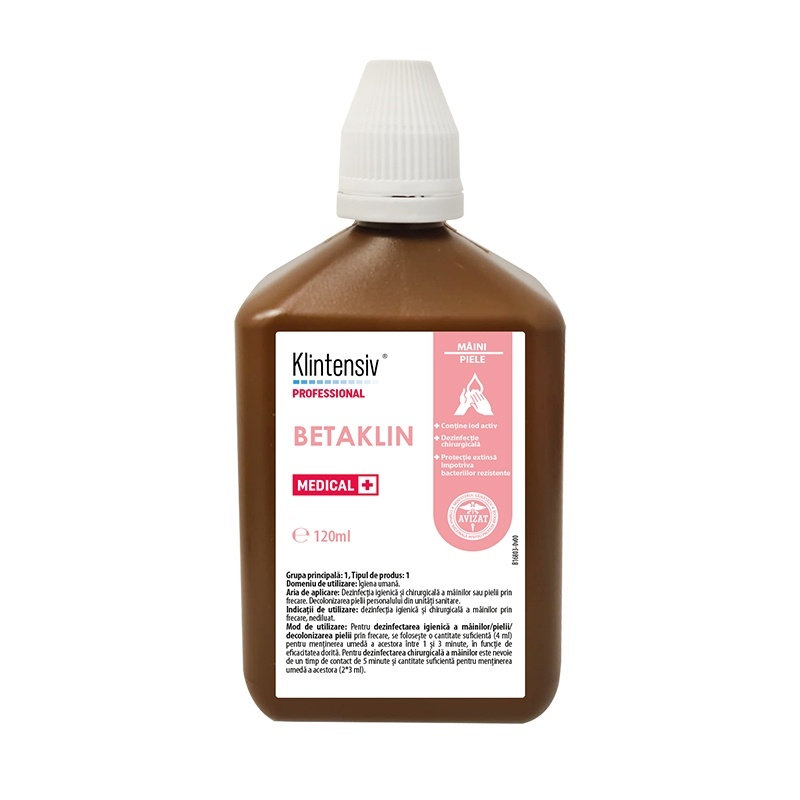 Betaklin - Solutie dezinfectanta cu iod activ - 120 ml