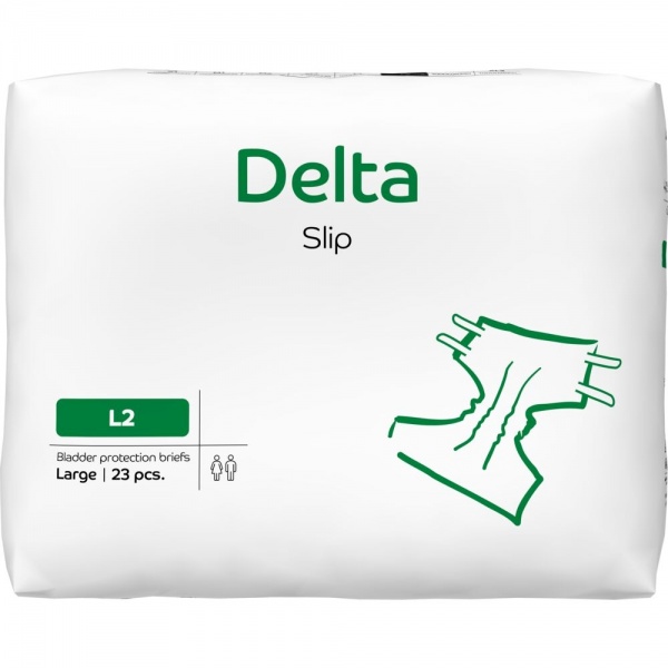 Delta Slip L2 2700 ml - Scutece incontinenta adulti - 23 buc