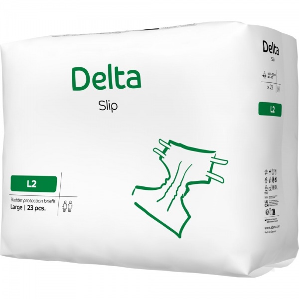 Delta Slip L2 2700 ml - Scutece incontinenta adulti - 23 buc