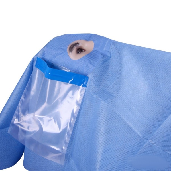 Camp interventii Oftalmologice cu orificiu si punga - 120 x 150 cm