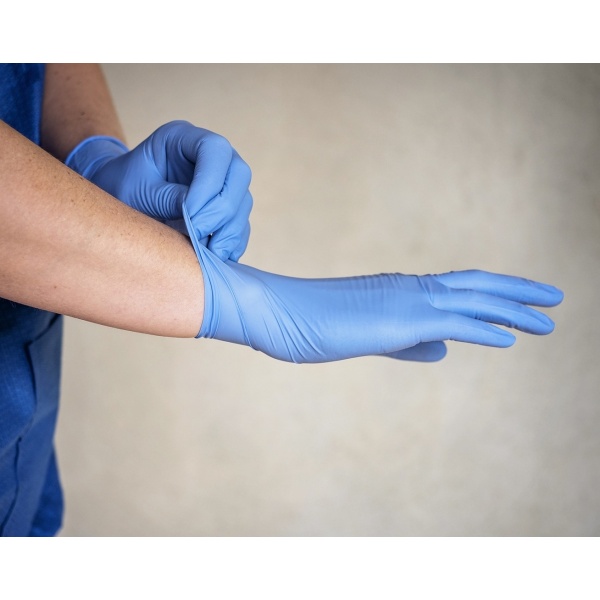 Abena Classic - Manusi de Examinare din Nitril - Albastre - S - 100 buc