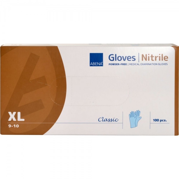 Abena Classic - Manusi de Examinare din Nitril - Albastre - XL - 100 buc