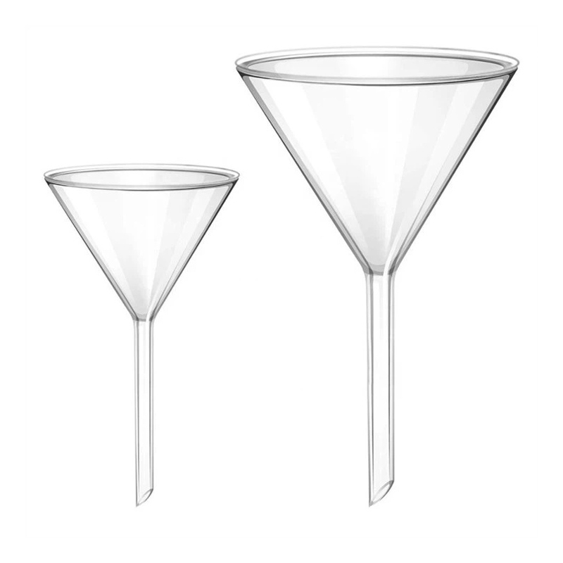 Palnie laborator din sticla Borosilicata cu tija scurta - Ø 90 mm