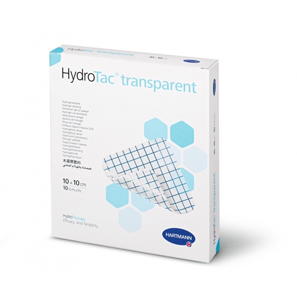 HydroTac Transparent Pansament cu hidrogel 10 x 10 cm - 10 buc
