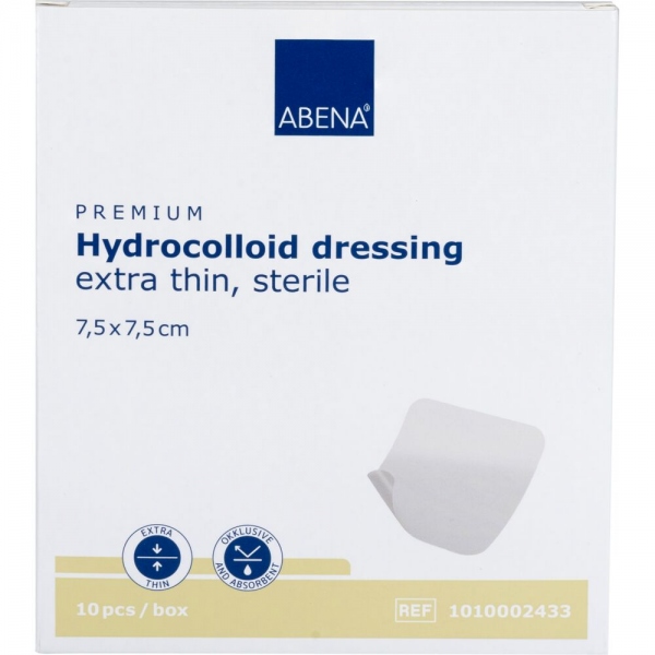 Abena - Pansament hidrocoloidal steril - 7.5 x 7.5 cm - 10 buc