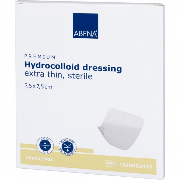 Abena - Pansament hidrocoloidal steril - 7.5 x 7.5 cm - 10 buc