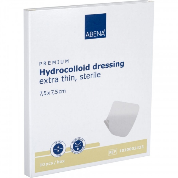 Abena - Pansament hidrocoloidal steril - 7.5 x 7.5 cm - 10 buc