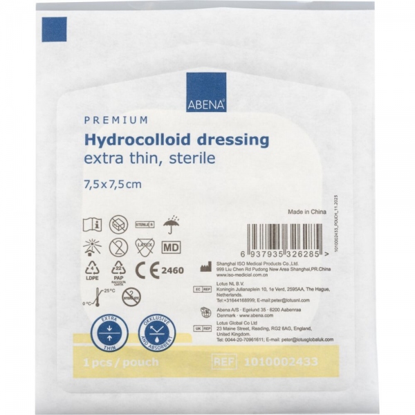 Abena - Pansament hidrocoloidal steril - 7.5 x 7.5 cm - 10 buc