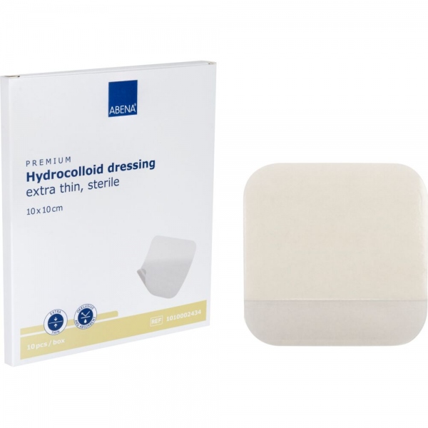 Abena - Pansament hidrocoloidal steril - 10 x 10 cm - 10 buc