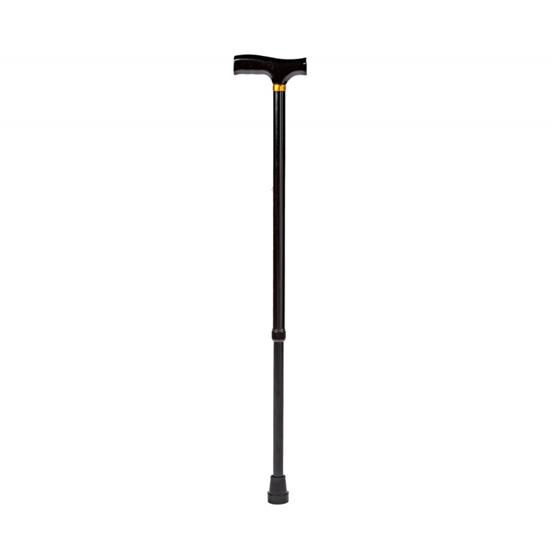 Baston aluminiu cu maner de lemn Kid-Man - 2324