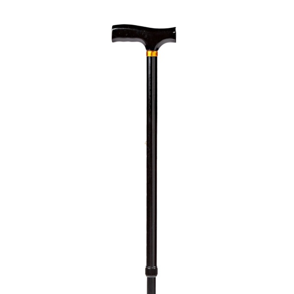 Baston aluminiu cu maner de lemn Kid-Man - 2324