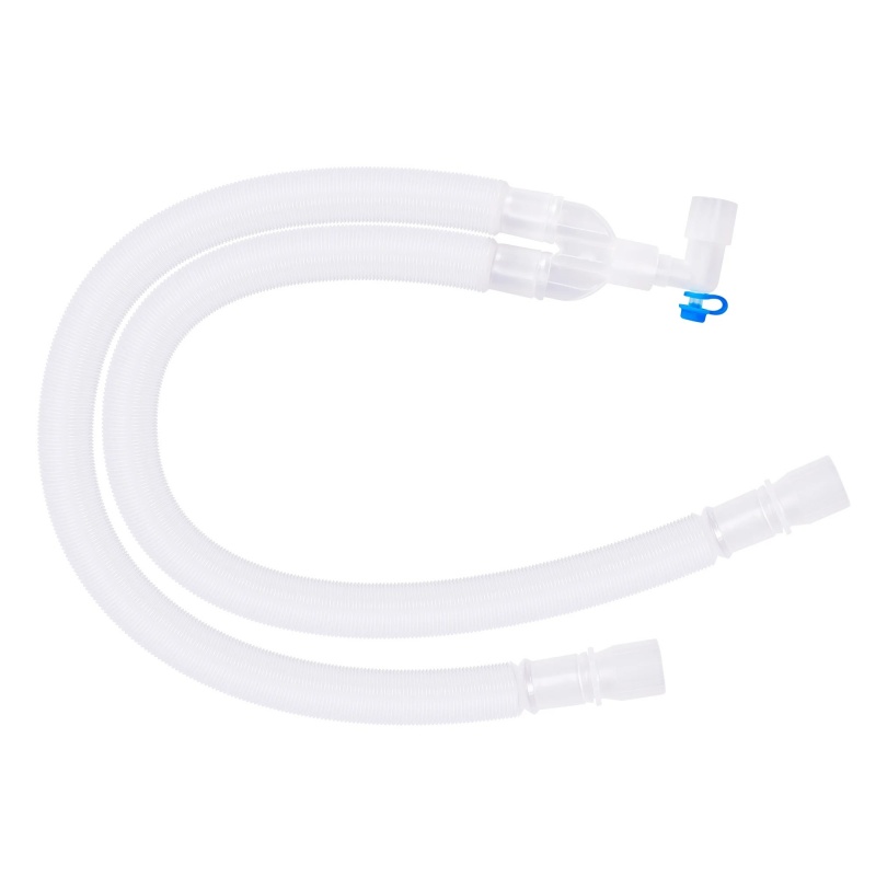 Circuit de anestezie adult – tub 1,8 m cu conector Y, cot pivotant și port Luer