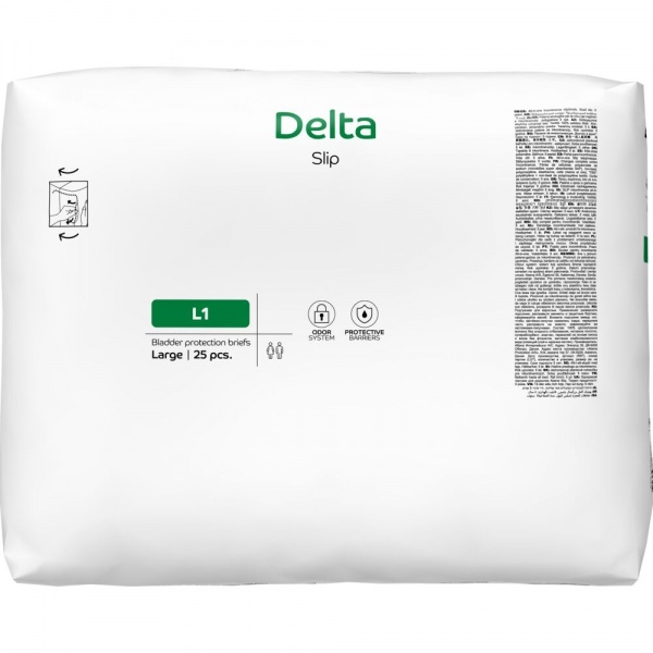 Delta Slip L1 2200 ml - Scutece incontinenta adulti - 25 buc
