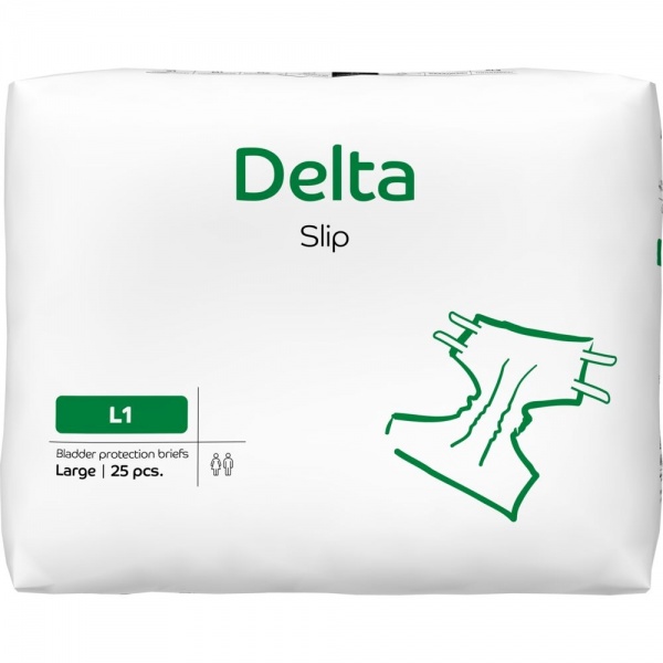 Delta Slip L1 2200 ml - Scutece incontinenta adulti - 25 buc