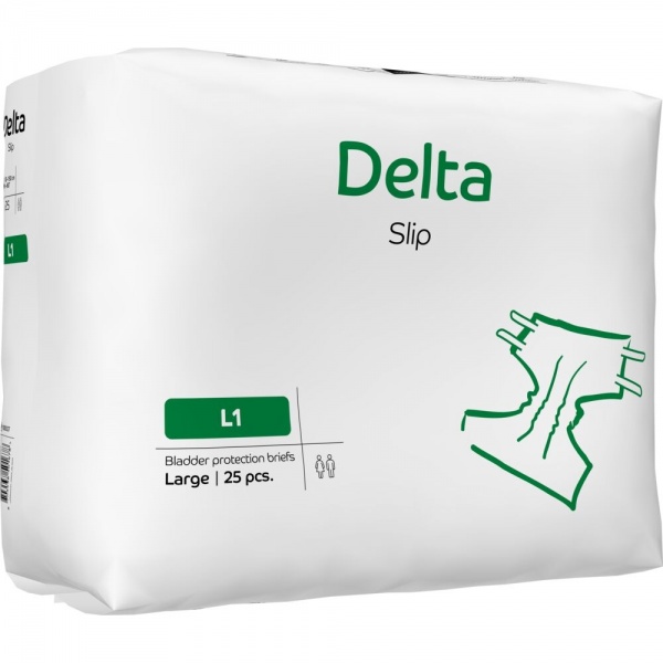 Delta Slip L1 2200 ml - Scutece incontinenta adulti - 25 buc