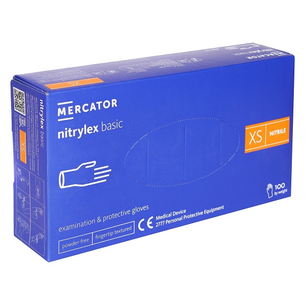 Manusi Examinare Albastre din Nitril - Nitrylex Basic - 100 buc