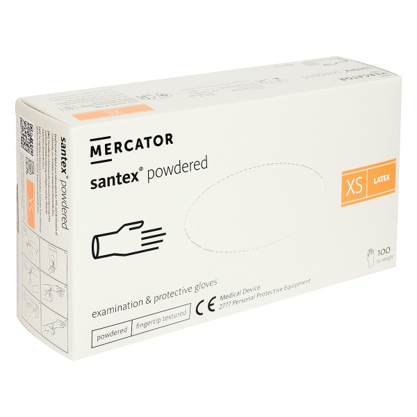 Manusi Examinare Pudrate din Latex - Santex - 100 buc