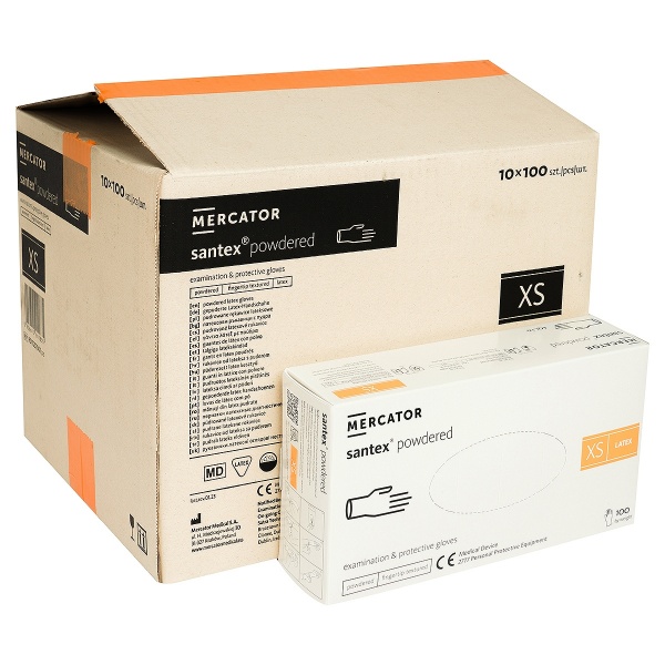 Manusi Examinare Pudrate din Latex - Santex - 100 buc