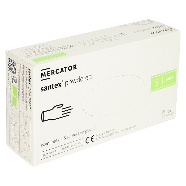 Manusi Examinare Pudrate din Latex - Santex - 100 buc