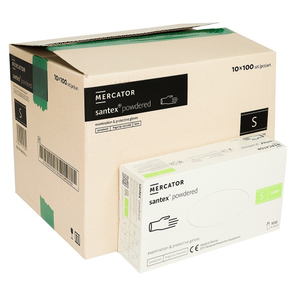 Manusi Examinare Pudrate din Latex - Santex - 100 buc