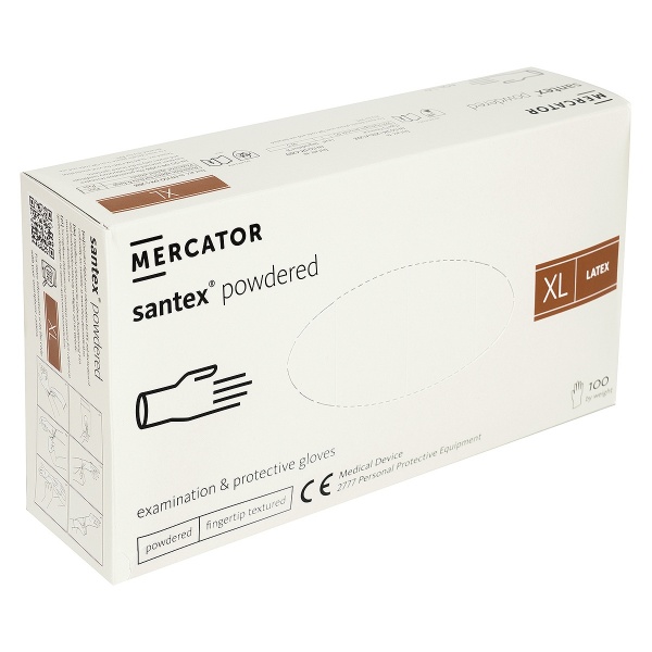 Manusi Examinare Pudrate din Latex - Santex - 100 buc