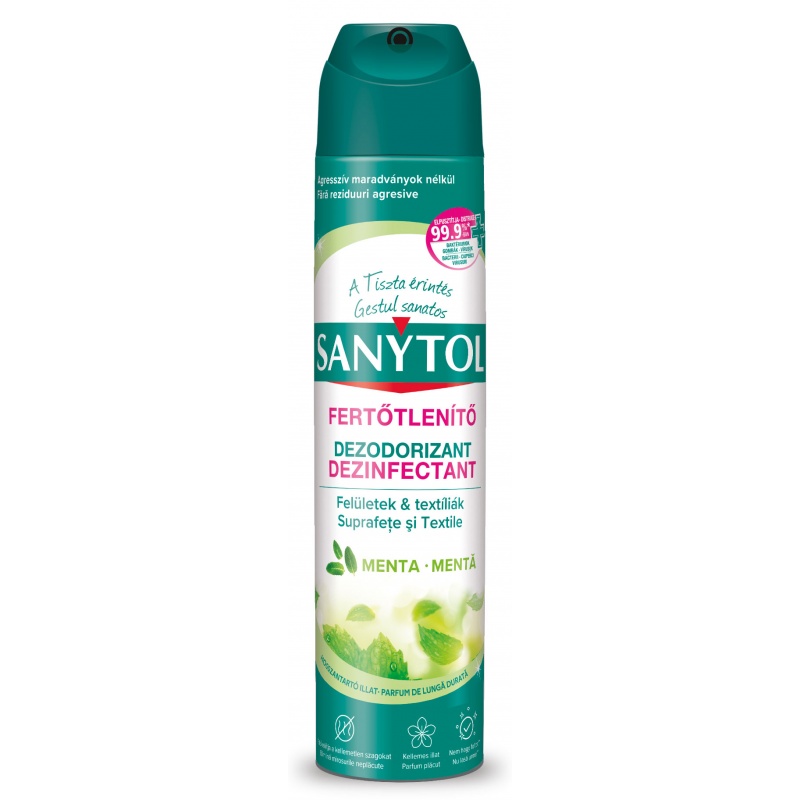 Sanytol - Spray Dezinfectant Odorizant - Menta - 300 ml