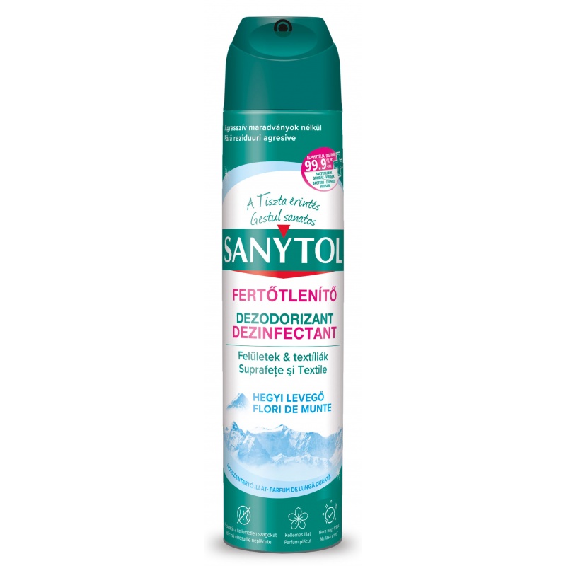 Sanytol - Spray Dezinfectant Odorizant - Flori de Munte - 300 ml