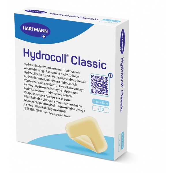 Hydrocoll - Pansament cu hidrocoloid - 5 x 5 cm - 10 buc