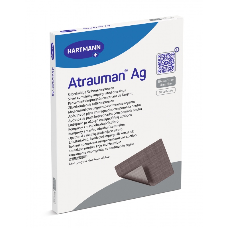 Atrauman AG - Pansament cu argint - 10 x 10 - 10 buc