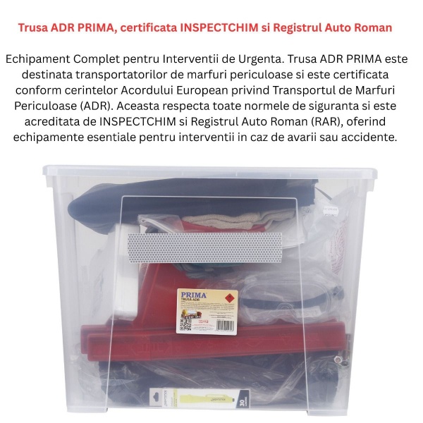 Trusa ADR, acreditata INSPECTCHIM si R.A.R.