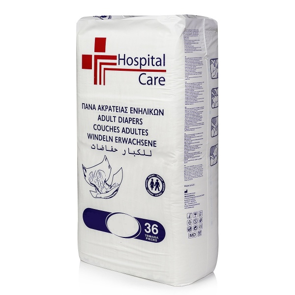 Scutece Adulti Hospital Care - XXL - 36 buc