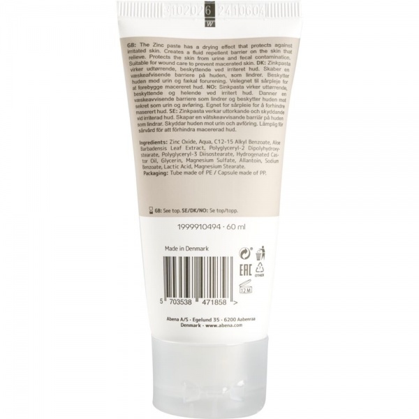 ABENA Pasta cu zinc 40%, fara parfum - 60 ml