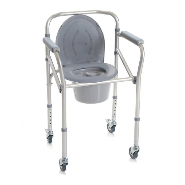 Scaun toaleta cu roti ajustabil pe inaltime - KY696