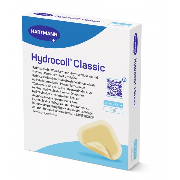 Hydrocoll Classic - Pansament cu hidrocoloid - 7.5 X 7.5 cm - 10 buc
