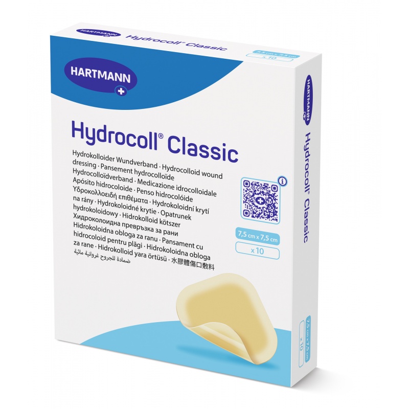 Hydrocoll Classic - Pansament cu hidrocoloid - 7.5 X 7.5 cm - 10 buc