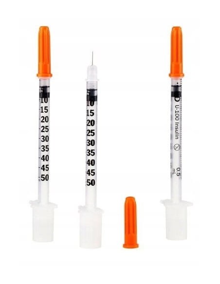 Seringi insulină Embecta Micro-Fine Plus 0,5 ml U100, ac 0,30 x 8 mm – 100 buc
