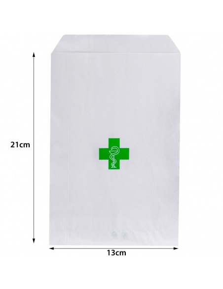 Pungi din Hartie pentru Farmacie - M ( 21 x 13 cm ) - 100 buc