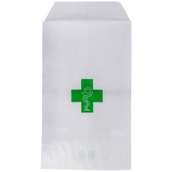 Pungi din Hartie pentru Farmacie - S ( 16 x 8.5 cm ) - 100 buc