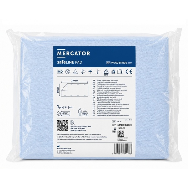 Aleza transfer pacient cu pad absorbant safeLINE PAD 80 x 210 cm 2