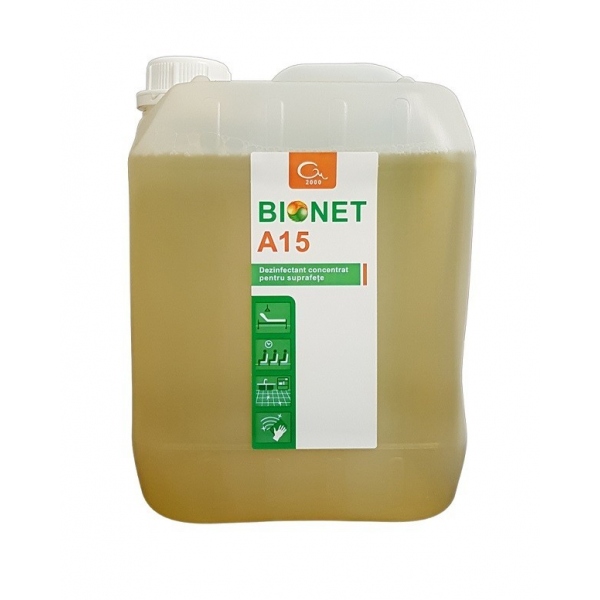 Bionet A15 - Dezinfectant suprafete concentrat - 5 litri