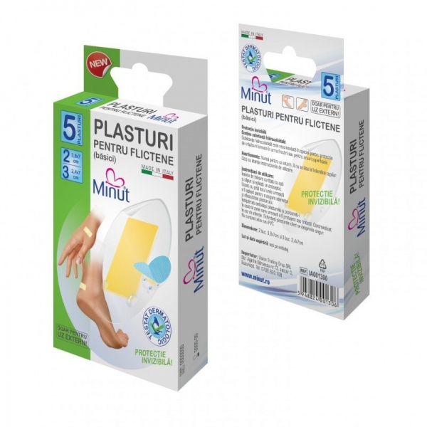Plasturi pentru flictene (basici) Minut - 5 buc 2
