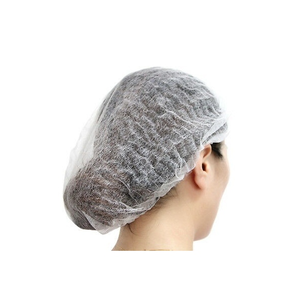 Bonete netesute cu elastic - Albe - 100 buc 2