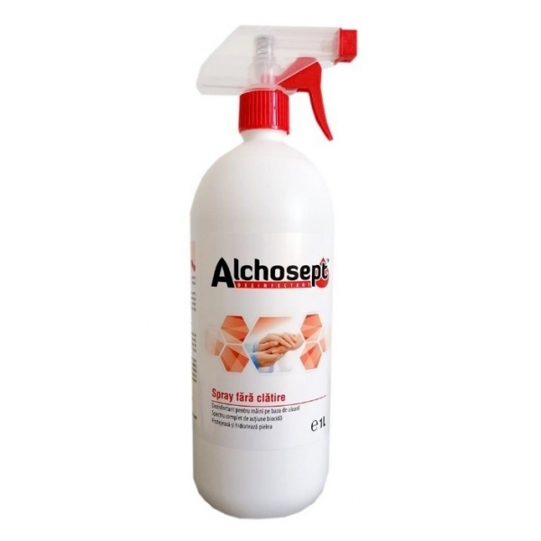 Alchosept - Dezinfectant maini si tegumente pe baza de alcool - 1 litru