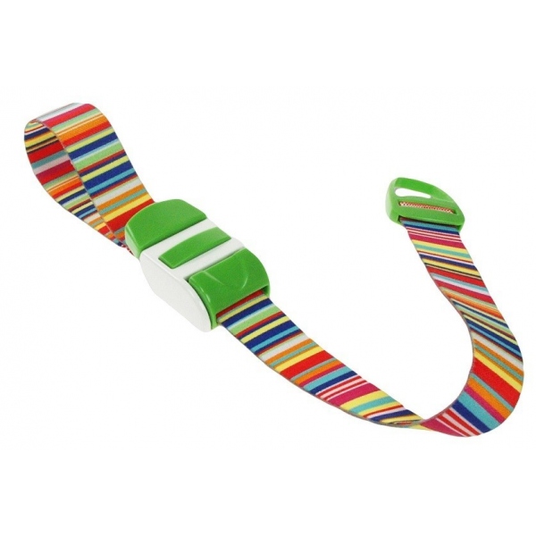Garou, banda elastica cu dispozitiv de strangere - cu desene barcode lime