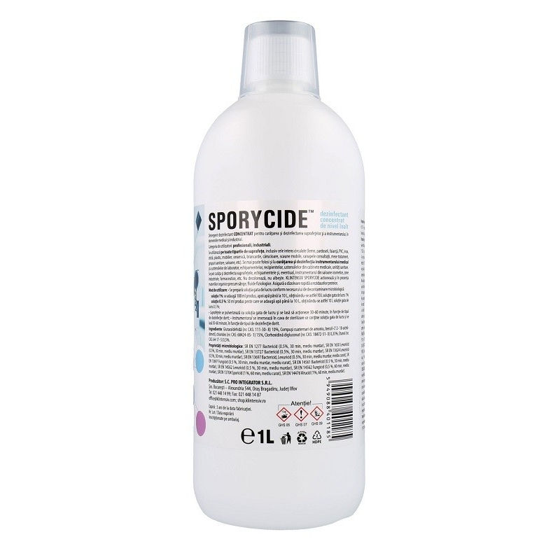 Sporycide - Dezinfectant concentrat de nivel inalt - 1 litru